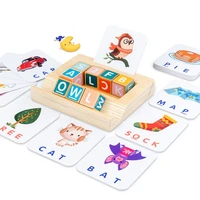 matching letter game preschool spelling learning toys for kids montessori sensory toys alfabet