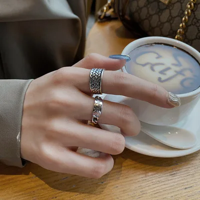 

Originality Ring For Men And Women Opening Adjustable Ring Personality Hip-hop Minority Design Accessory 2021 Fashion Style