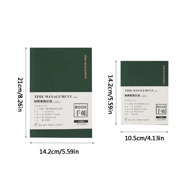 

A5/A6 Sketching Writing Notebook Business Notepad 100Gsm Premium Thick Paper All Grid Page Weekly Planner Artist Notepad