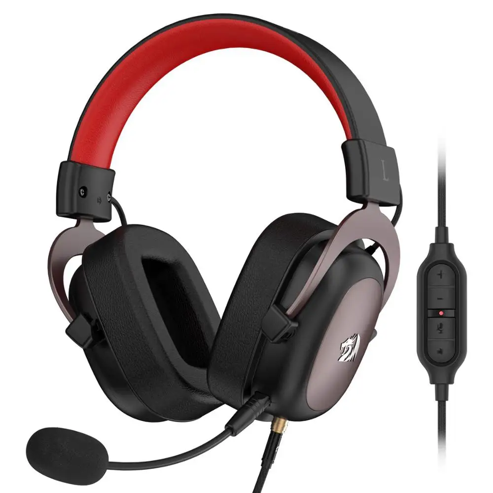 7,1 гарнитура с объемным звуком Redragon H510 Zeus Проводные Игровые наушники для геймеров со съемным микрофоном для ПК, PS4, Xbox One, переключатель