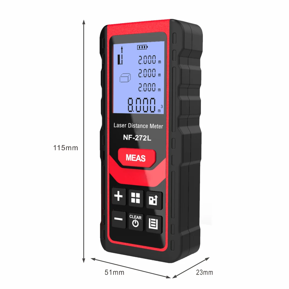 

100m/328ft Laser Distance Meter Palm Size Distance Finder Mini Portable Digital Rangefinder Suitable for Indoor Decoration