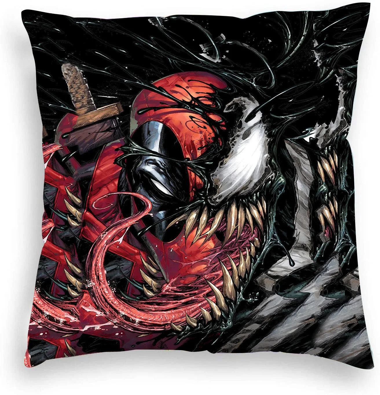 45x45 см Marvel Мстители Веном Человек-паук плюшевые игрушки наволочка аниме с