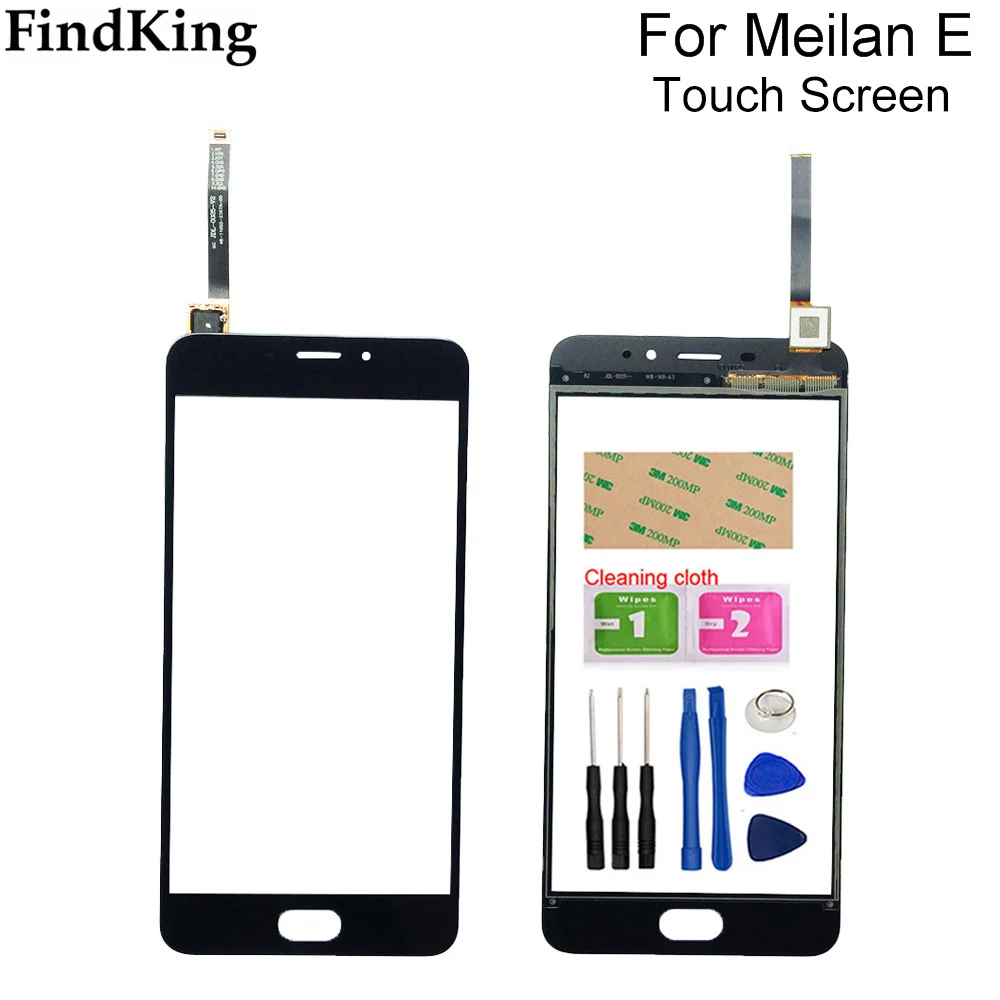 

Touch Screen For Meizu M3E Front Glass Touch Screen Digitizer For Meizu Meilan E Digitizer Panel Sensor Tools 3M Glue
