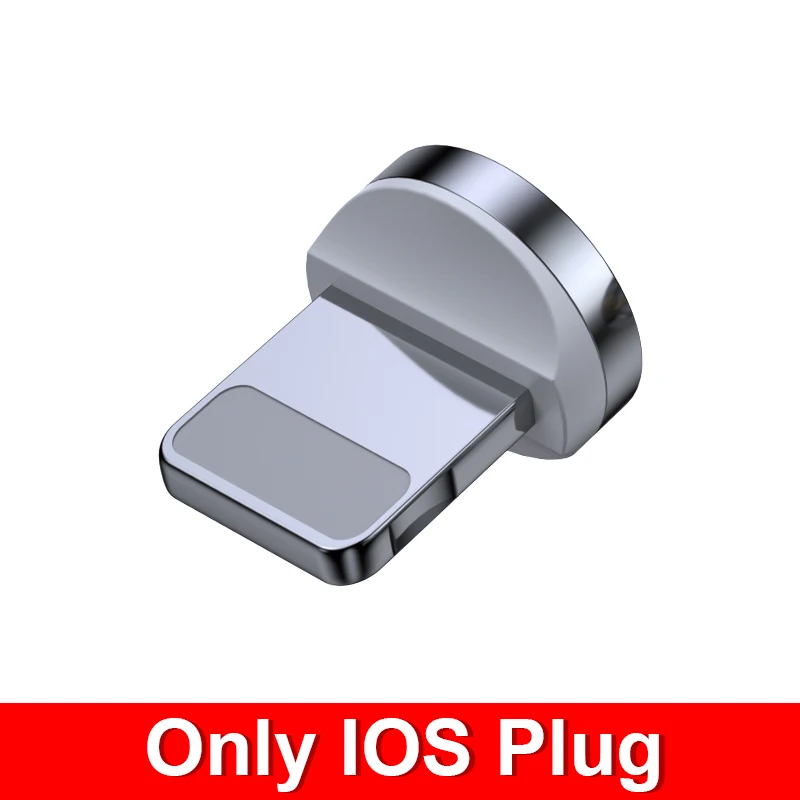 Only For iPhone Plug FPU Магнитный кабель Micro usb type C для iPhone кабель 1 м 2 м 3A провод для быстрой зарядки провод type-C магнит зарядное устройство кабели для мобильных телефонов - Цвет: Only For iPhone Plug