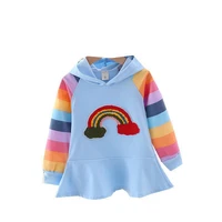 new spring autumn boys baby girls fashion hoodies cartoon casual children clothes kids cotton striped patchwork tracksuit