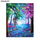 Набор для рисования по номерам на холсте, с рамкой