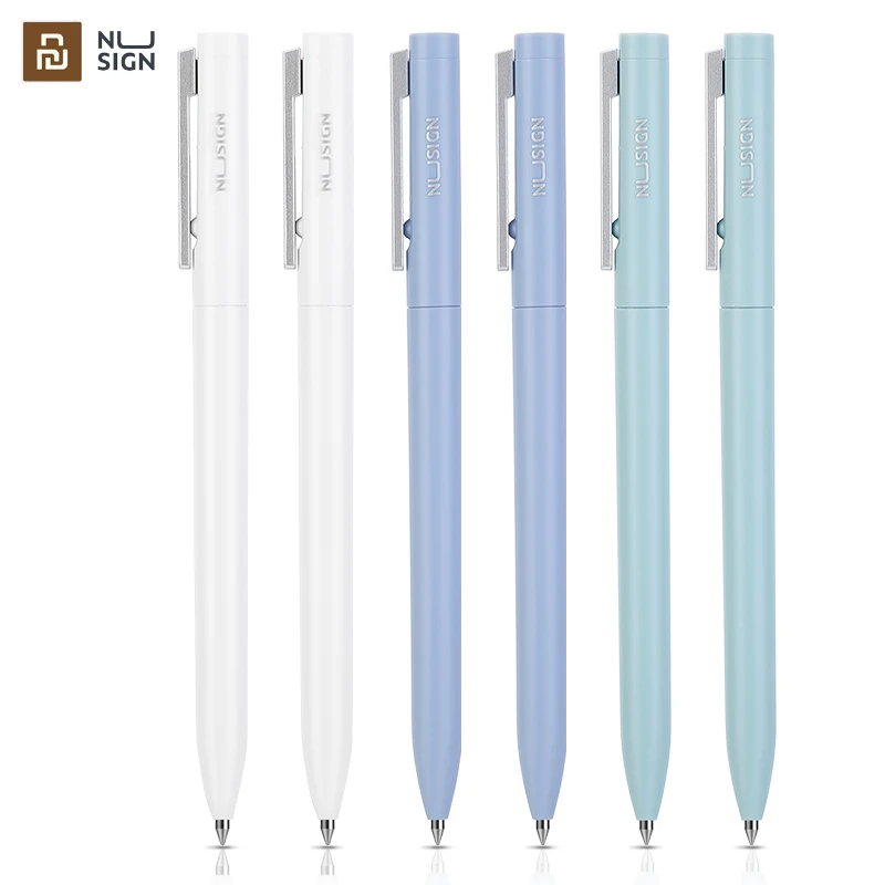 

Nusign Gel Pen 0.5MM Black Ink Neutral Spin Pens For Business For School Office Writing Signature Pen Stationery Supplies