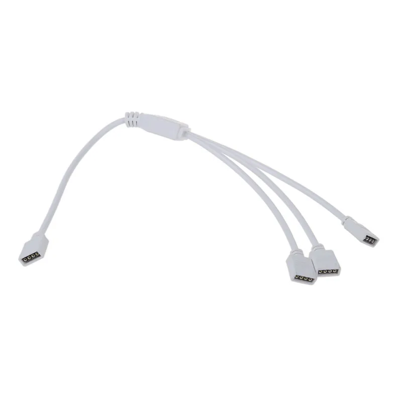 Цветная (RGB) светодиодный гибкие полосы 4 Pin Женский 3 соединительный кабель с