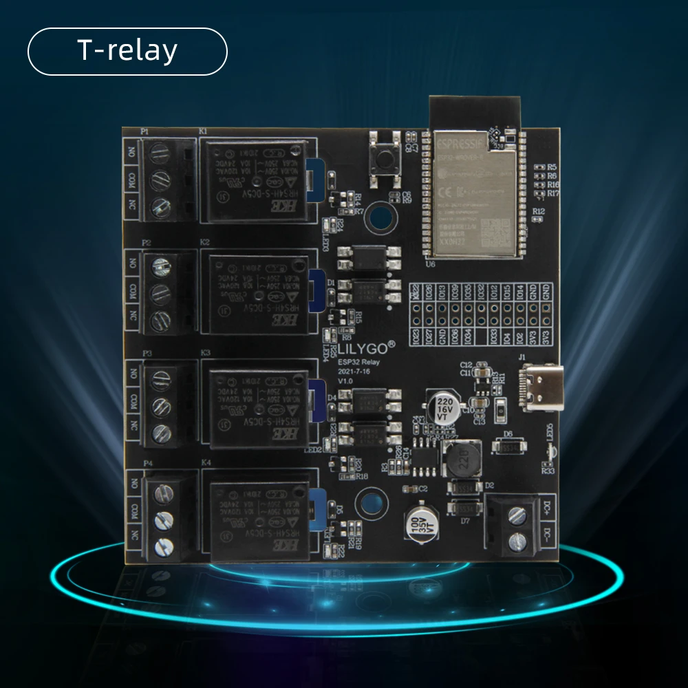 Лилиго®TTGO T-Relay ESP32 Chip DC 5V 4 группы реле Мб Flash IoT Поддержка Wi-Fi Bluetooth | Электроника