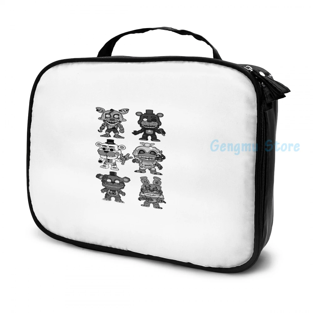 Серый Рюкзак FNAF с забавным графическим принтом для мужчин и женщин школьные