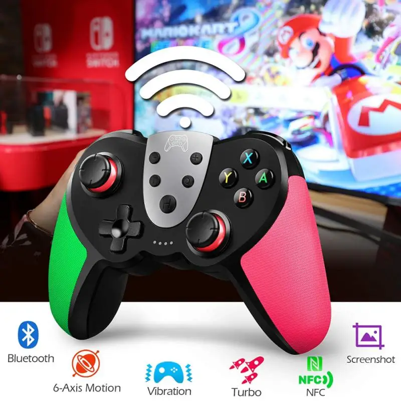 

Wireless Game Controller Joystick For Nintendo Switch NS Lite Console Joypad / PC Controle Support Bluetooth NFC / vibration