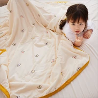 120150cm 150200cm baby bed quilt toddler bedding set comfy warm blanket kindergarten boys girl cotton blanket children bedlion
