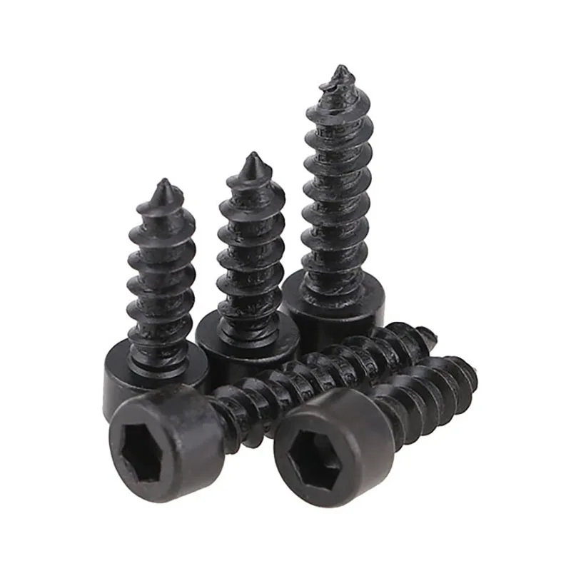 Самонарезающий винт с шестигранной головкой класс 8 черный внутренней для