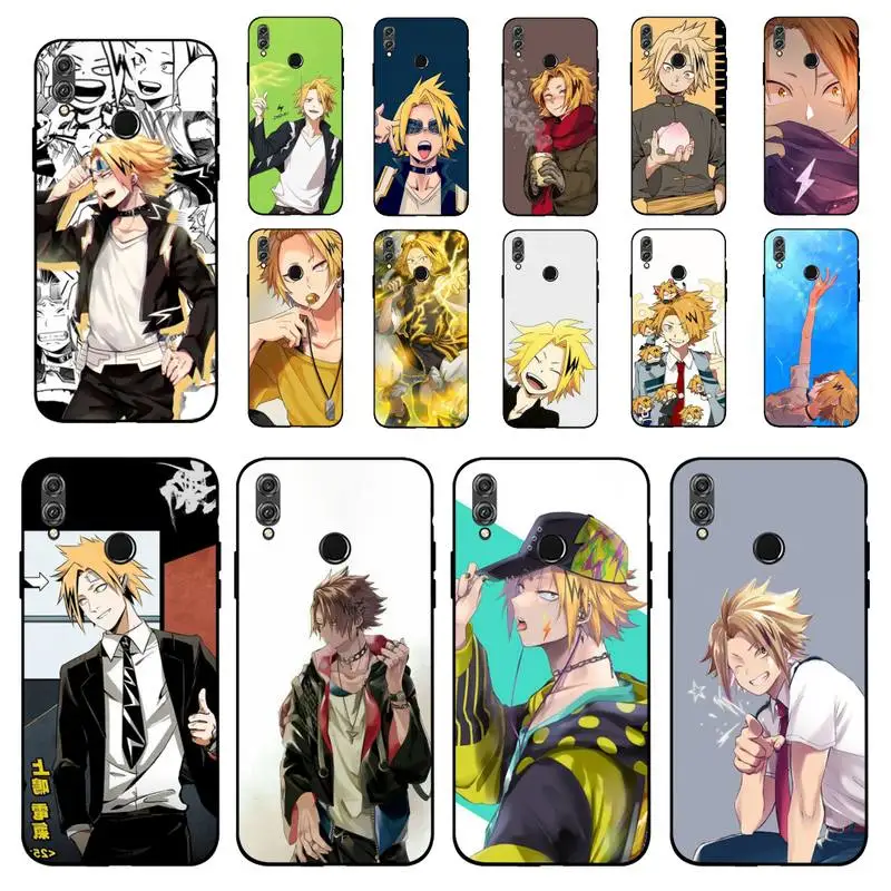 

FHNBLJ Denki Kaminari My Hero Academia Phone Case for Huawei Honor 10 i 8X C 5A 20 9 10 30 lite pro Voew 10 20 V30