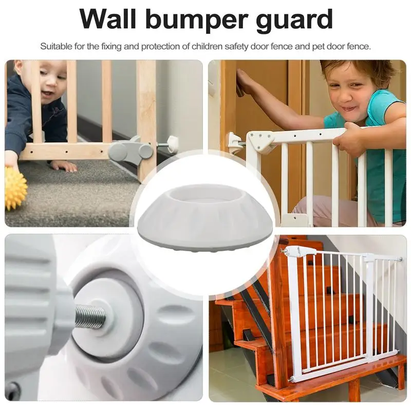 

5pcs Safety Gate Wall Protector Wall Bumper Guard for Stair Door Wall Protection