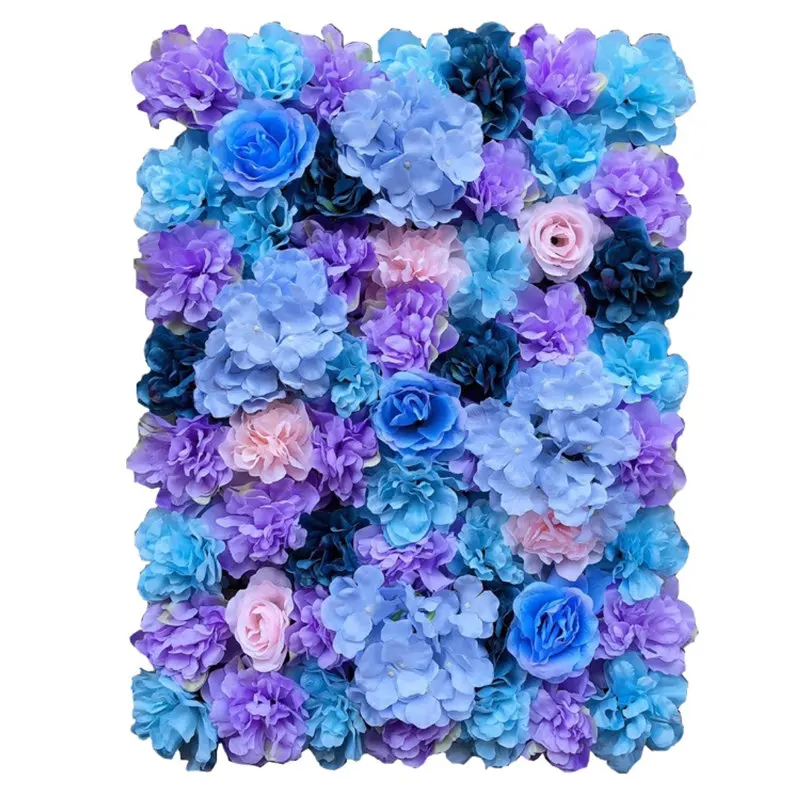 

Artificial Flower Wedding Silk Rose Flower Panel Flower Head Background Decoration 40CM*60CM