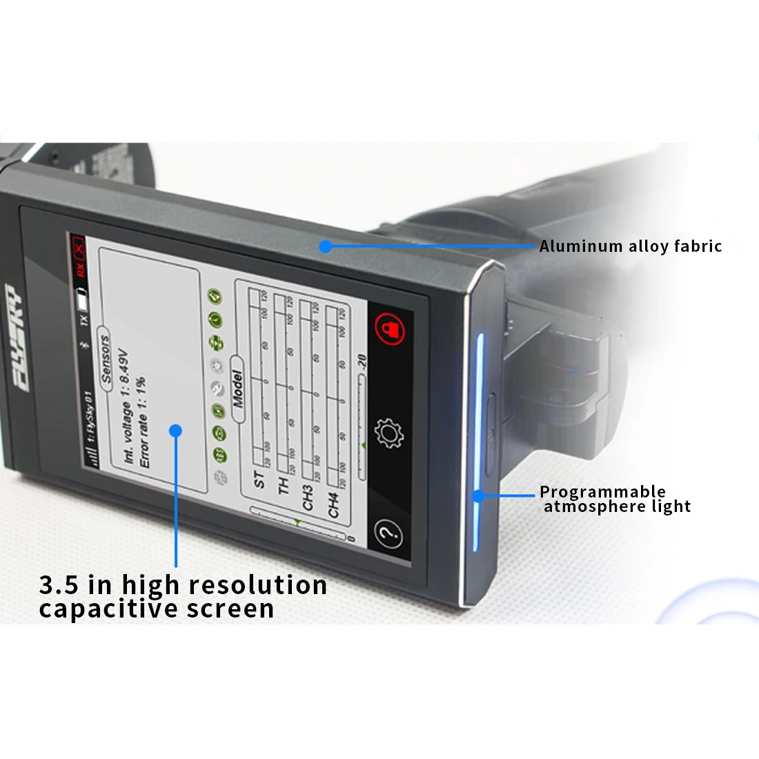 Flysky FS-NB4 RC Car Boat 2.4G 4CH Noble Radio Transmitter w/ FGR4 Receiver HVGA 3.5 inch TFT Color Touch Screen for Car/Boat | Игрушки и
