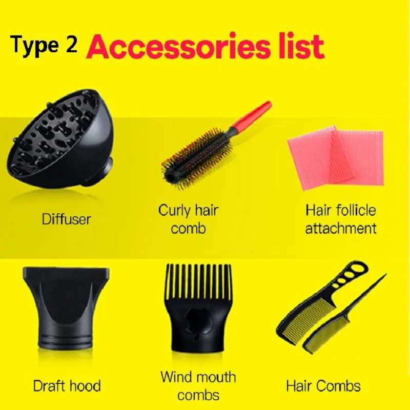 

Professional 3200W Hair Dryer Barber Salon Styling Tools Hot Cold Air Blow Dryer Houshold Quick Dry Electric Hairdryer secador