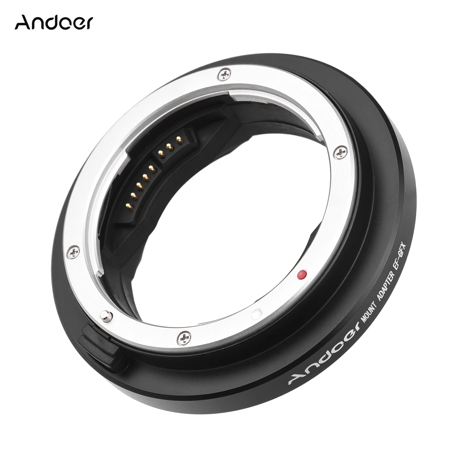 

Andoer EF-GFX Camera Lens Adapter Ring Auto Focus for Canon EF-mount Lens to FujiFilm GFX-mount MED-format Cameras GFX100 GFX50R