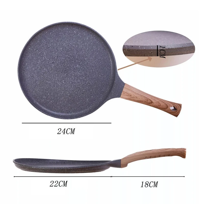 

Fried Egg Burger Machine Non-Stick Small Flat Bottom Household Frying Pan Breakfast Egg Dumpling Pancake Pan Kitchen