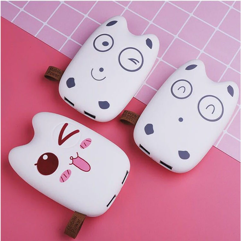 Портативное зарядное устройство 15000 мАч с милым мультяшным рисунком внешний