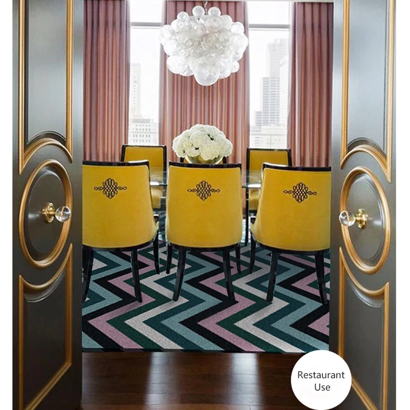 

Cording Shining Nordic Carpet Simple Light Geometric Pattern Rugs Living Room Bedroom Area Rugs Table Chair Anti-Slip Modern