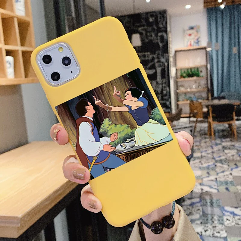 Чехол для iPhone 11 Pro Max X XR XS MAX 7 8 Plus 6 6S желтый матовый мягкий чехол из ТПУ телефона |