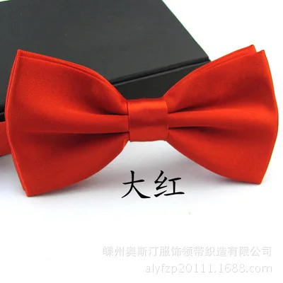 Классический Детский галстук-бабочка для мальчиков девочек модный 25 однотонный