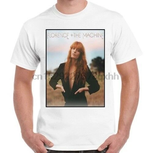 Ретро футболка с изображением Флоренции велча и машины музыки рок 2259 |