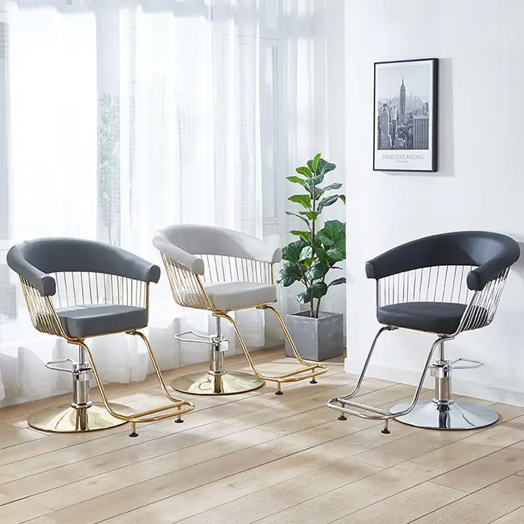 Сетчатый красный парикмахерский стул салон специальное подъемное