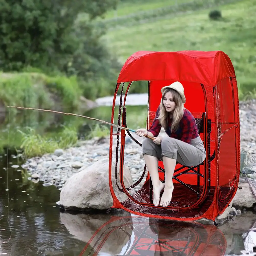 Палатка из Оксфордской ткани двойная легкая переносной навес для рыбалки защиты