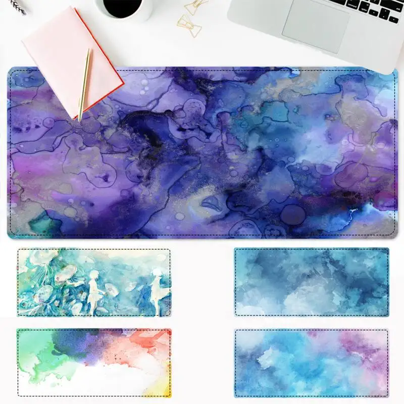 

Durable Watercolor Gaming Mouse Pad PC Laptop Gamer Mousepad Anime Antislip Mat Keyboard Desk Mat For Overwatch/CS GO