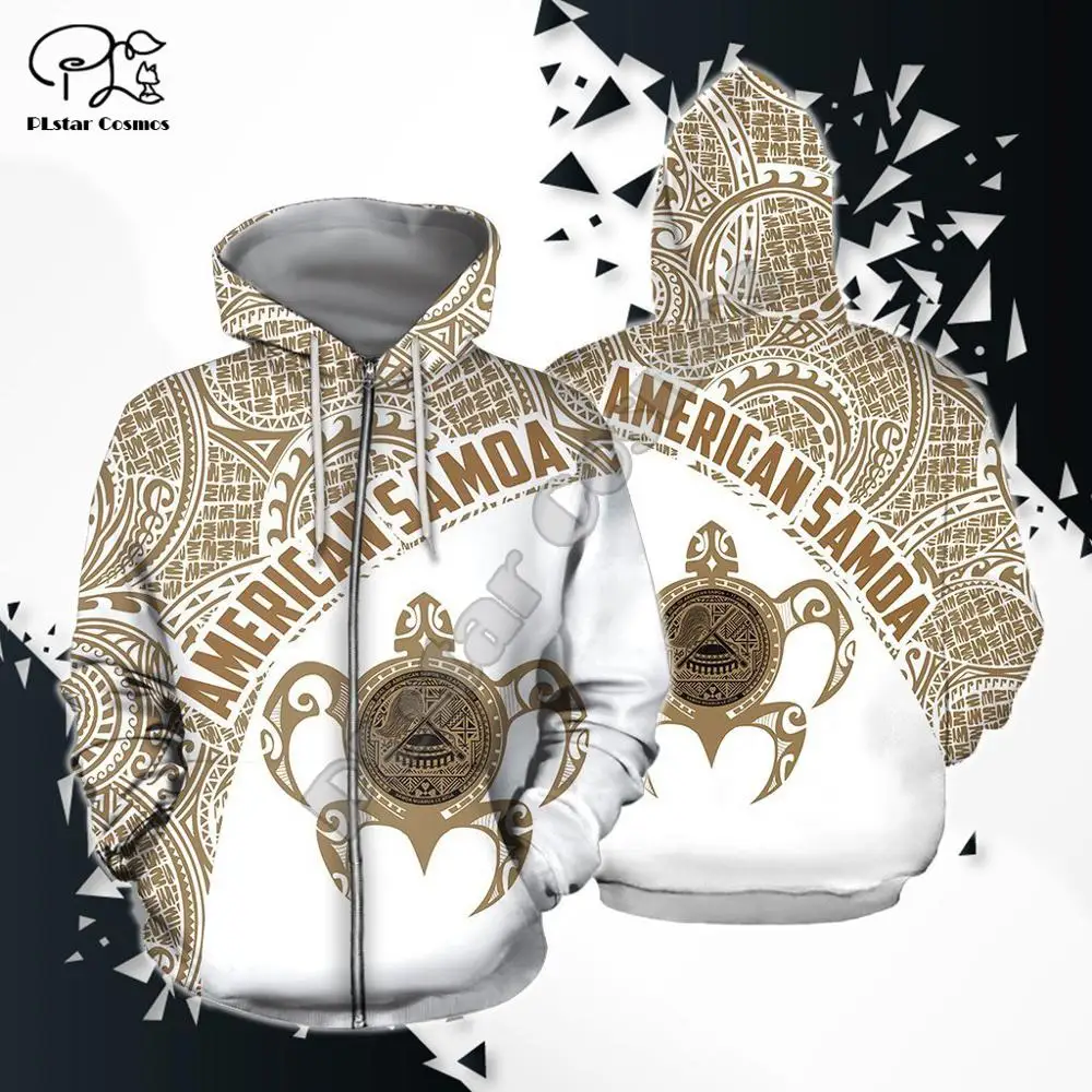 

PLstar Cosmos 3DPrint Kanaka Polynesian Tribal Samoa Tattoo Flower Turtle Harajuku Streetwear Funny Zip Hoodies/Sweatshirt-a26