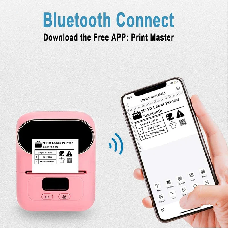 

Bluetooth Label Printer,Apply to Labeling,Office,for Android&IOS System