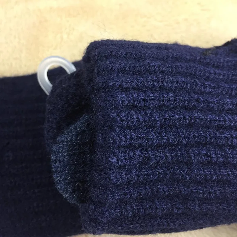 Перчатки мужские трикотажные теплые шерстяные варежки для сенсорных экранов