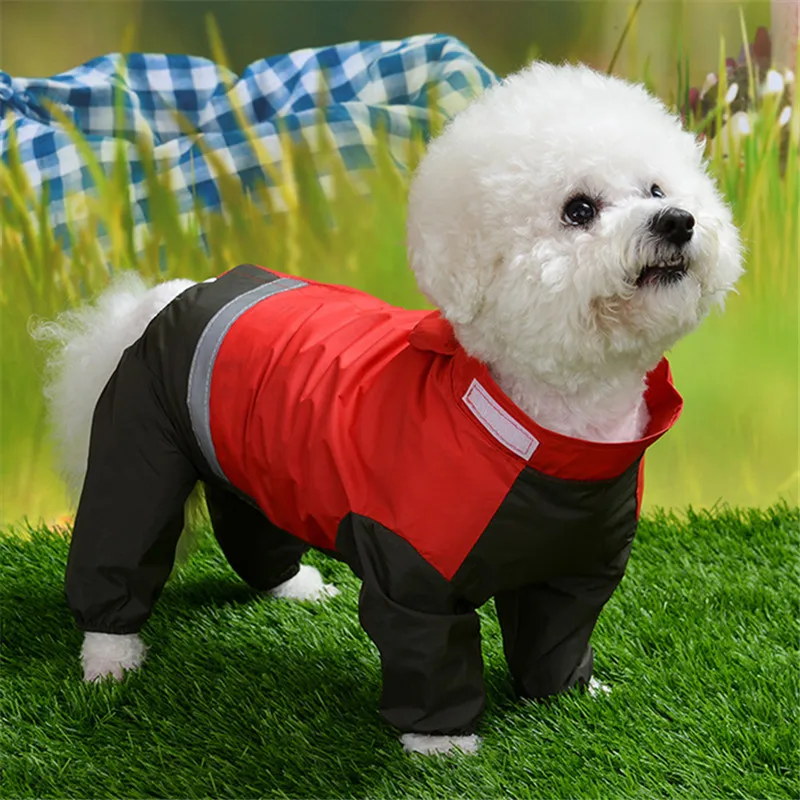 Dog Raincoat Pet Clothes Waterproof Clothing for Dog Rain Jacket Jumpsuit Rainwear Schnauzer Poodle Bichon Pug Corgi Clothing