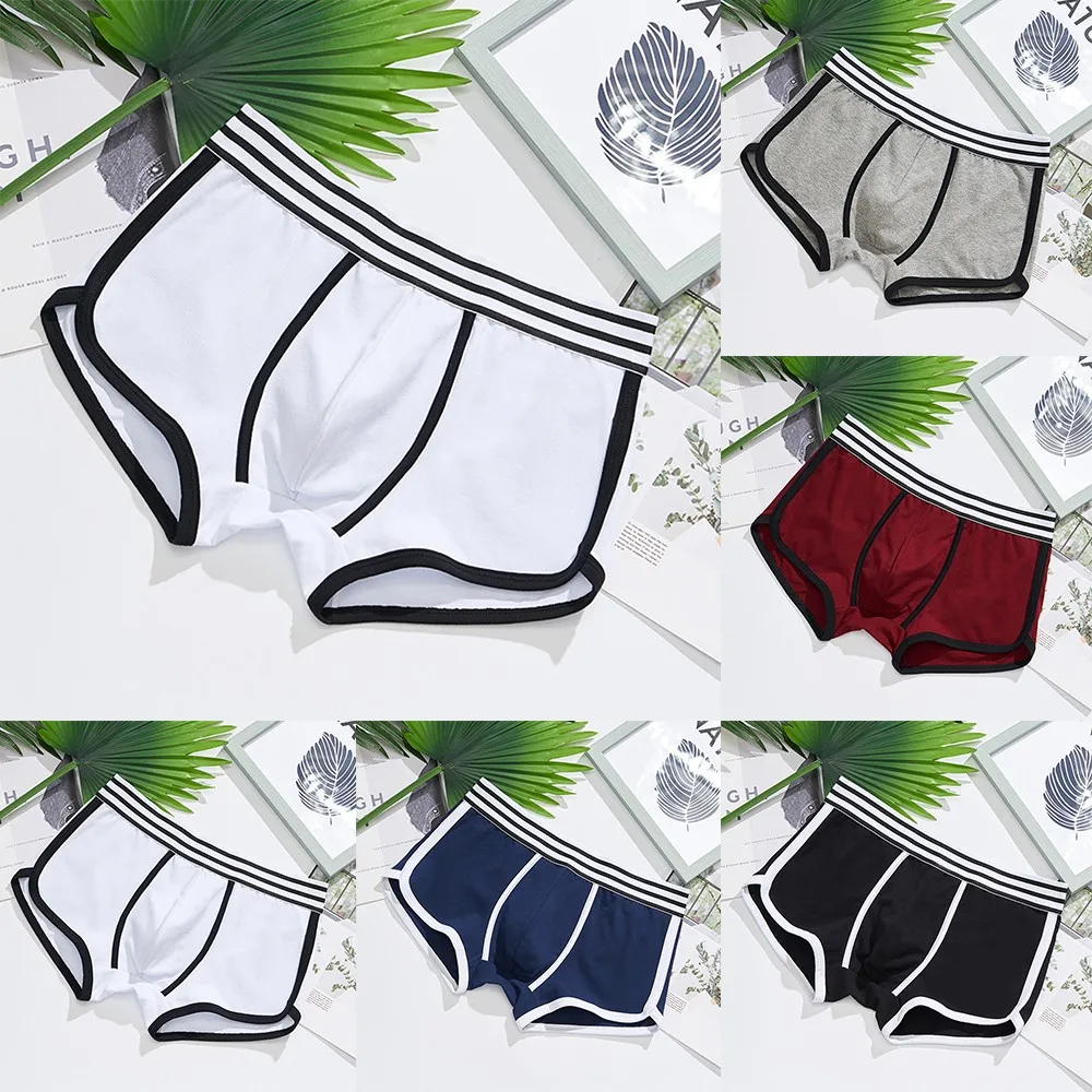 Men's Panties Sexy Boxer Briefs Cotton Underwear Comfortable Underpants Bikini Boxers Soft Shorts Mini | Мужская одежда