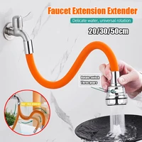 360%c2%b0rotation splash proof universal faucet extension extender foaming extension tube free bending hardware household accessories