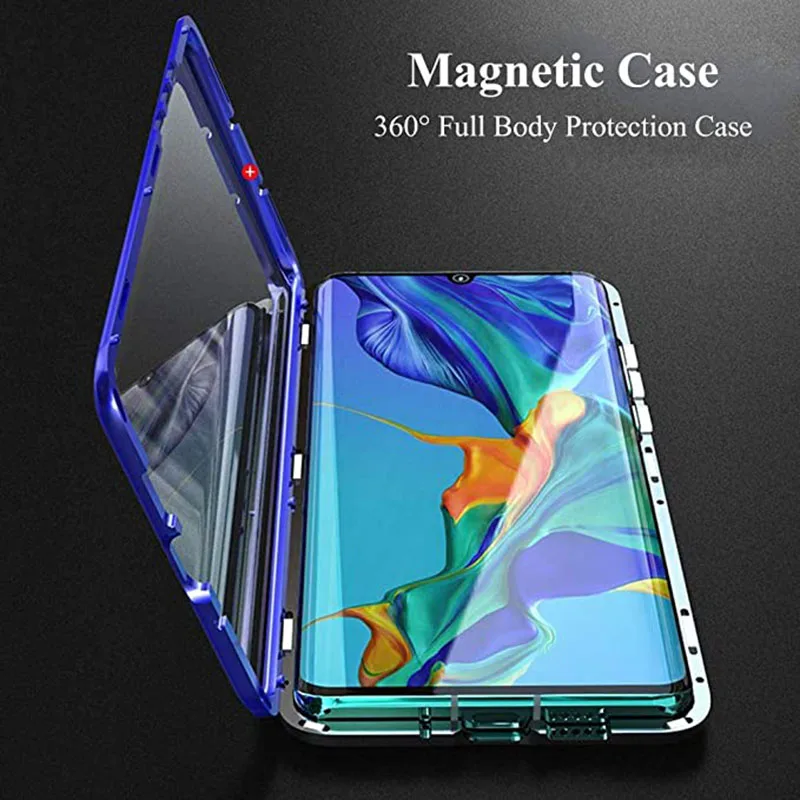 Магнитный металлический чехол для Samsung Galaxy S20FE S8 S9 S10 Lite Plus A50 A70 A21S A10 M31 A30S M21 A31 A51 A71