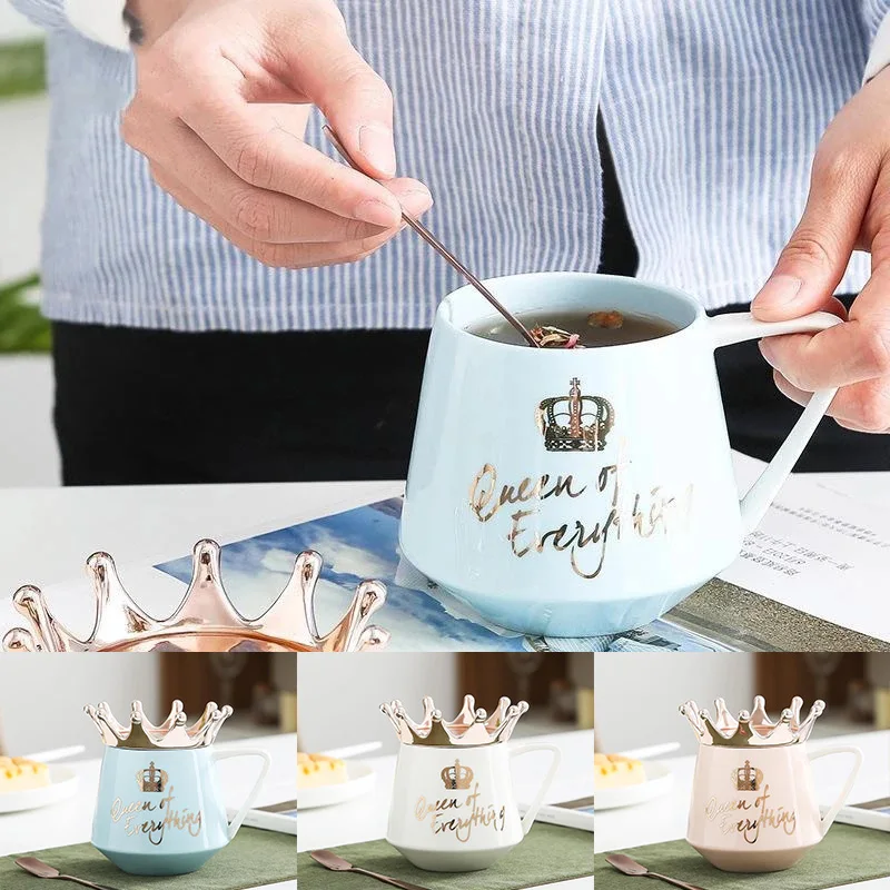 Новинка чашка с короной кружка в скандинавском стиле керамика простой подарок
