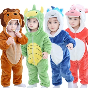 Baby Rompers Winter Kigurumi Lion Costume For Girls Boys Toddler Animal Jumpsuit Infant Clothes Pyja in USA (United States)