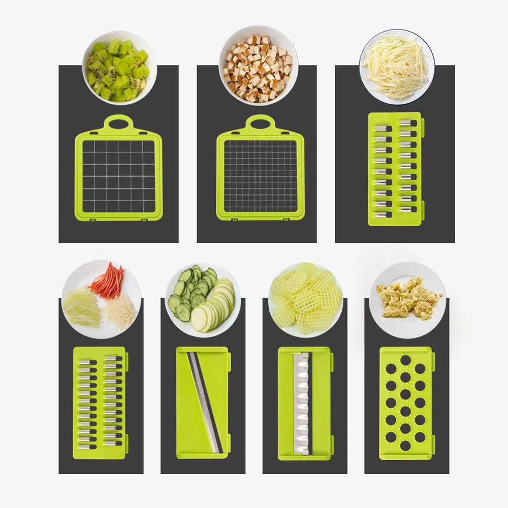 

Multifunction Vegetable Cutter Steel Blade Potato Slicer Fruit Peeler Dicing Blades Carrot Cheese Grater Chopper Kitchen Gadgets