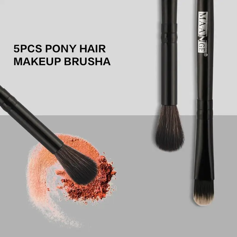 5 шт. набор кистей для макияжа Тени век Смешивание Подводка глаз ресниц кисти
