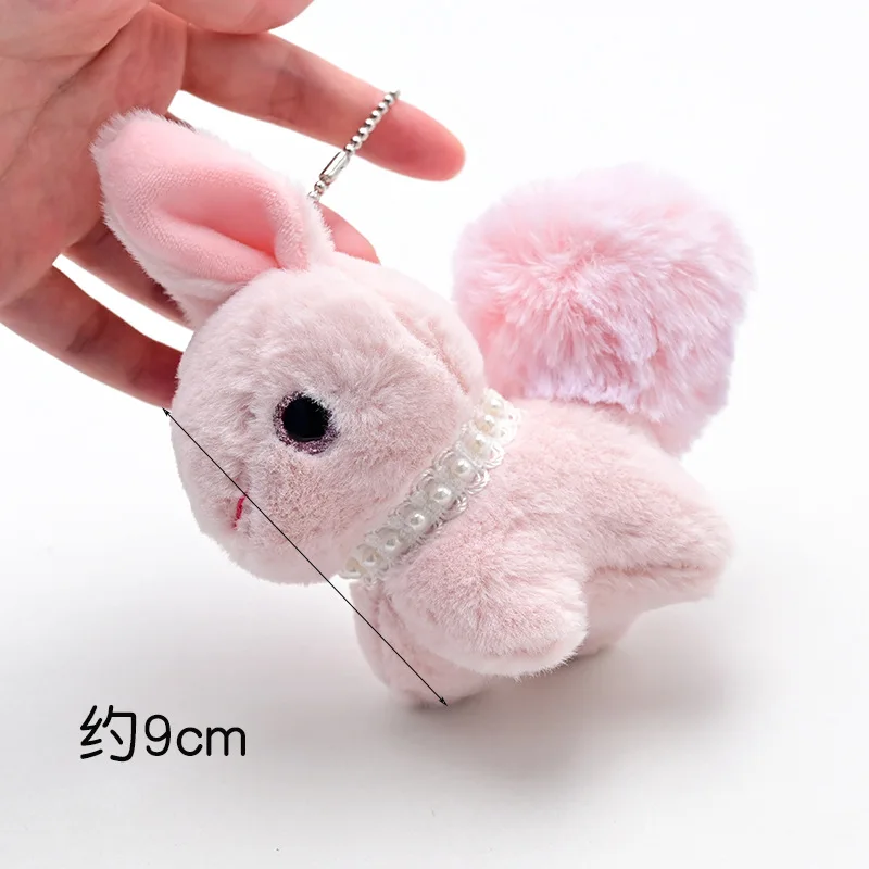 Модная новинка милый мультяшный большой хвост кролик брелок изысканная