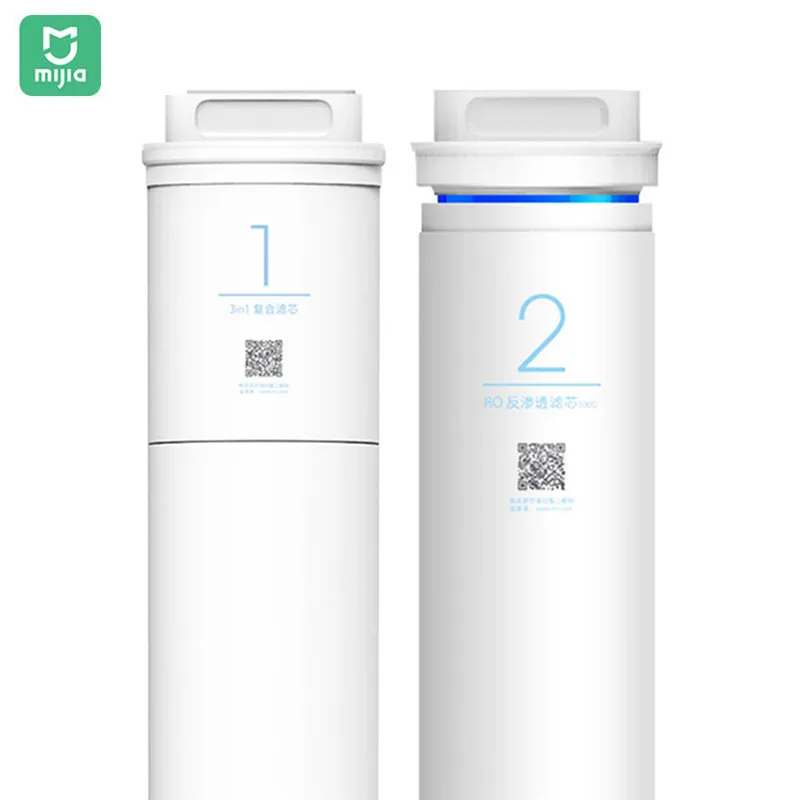 

2pcs 3 in 1 Original Mijia Composite/RO Reverse Osmosis Filter Element Replacements Water Purifier 500G Parts Accessories