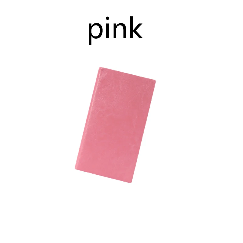 Pink A6 A7 Бизнес страница в полоску; мягкая; приятная встреча в офисе носить записная книжка карманного формата Bullet ежедневник канцелярские индивидуально сделанный подарок - Цвет: Pink