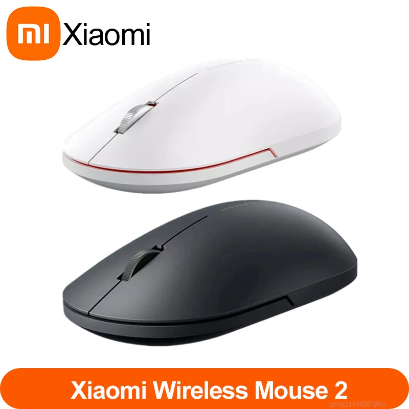 Xiaomi-ratón inalámbrico Mijia 2, Original, 2,4 GHz, 1000dpi, óptico, Mini, ergonómico, portátil