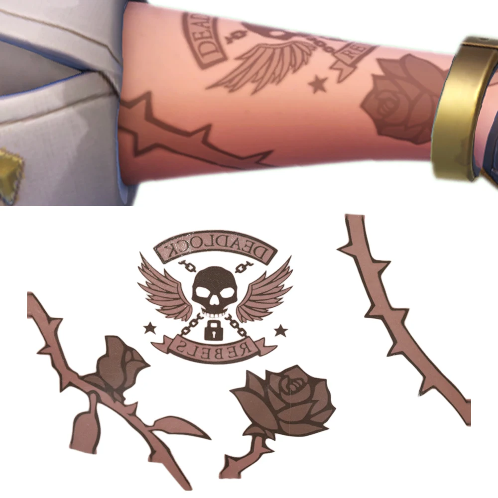 COSTHEME Overwatch Ashe наклейка на предплечье водонепроницаемая для косплея временная