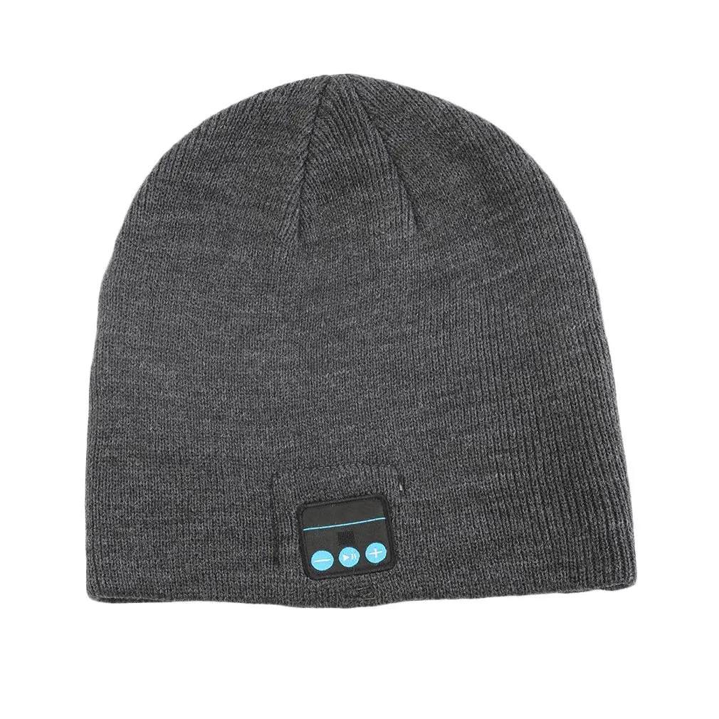 Беспроводная Bluetooth шапка зимние теплые шапки с V3.0 + EDR музыкальная Skullies унисекс
