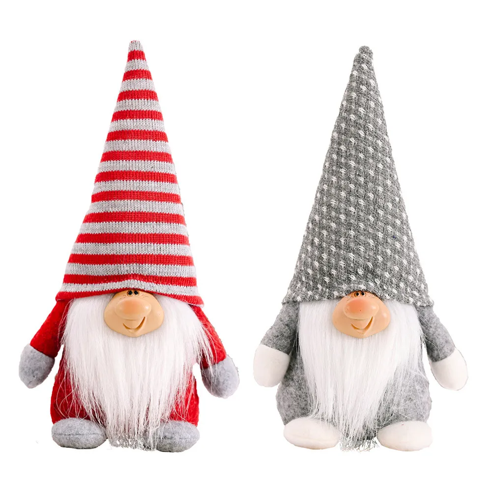 

2 шт./компл. 22x10 см Рождественский Санта гном плюшевая кукла шведские гномы Tomte украшения для рождественской елки отличный подарок
